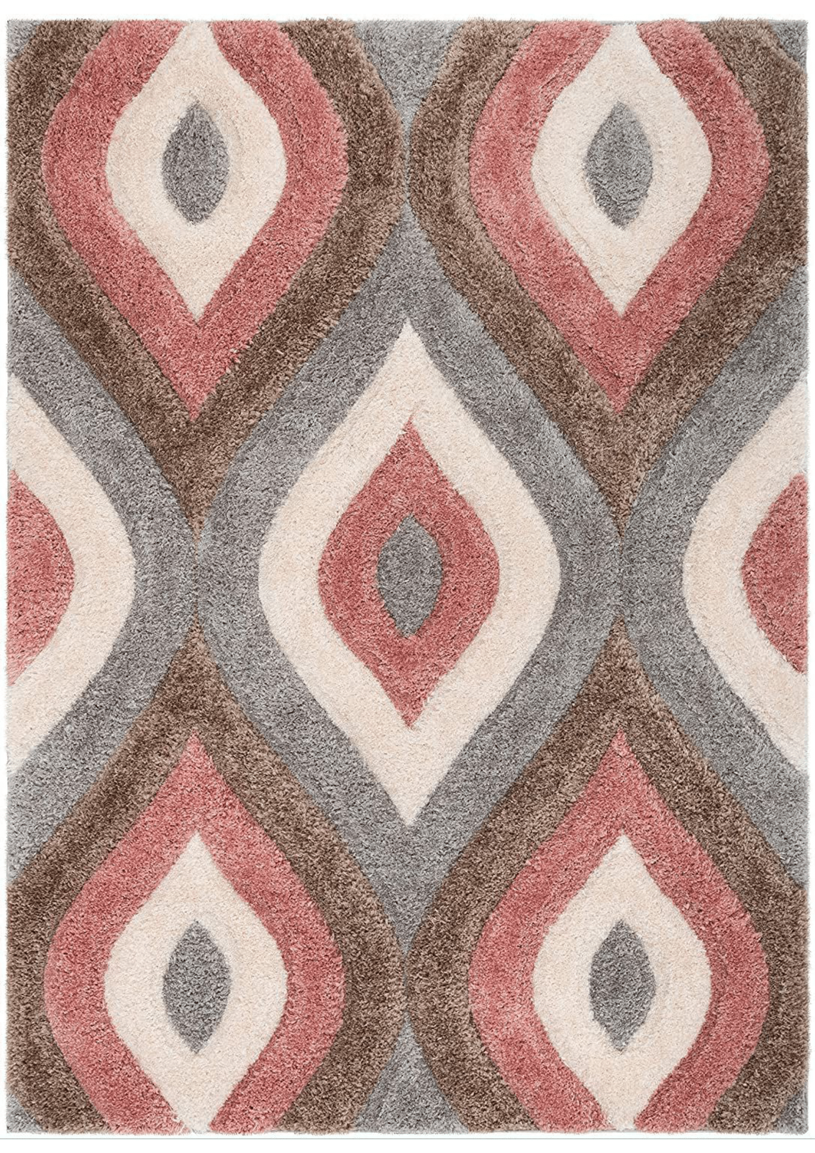 Abstract Elegance: Gray Geometric Rug - Nestern