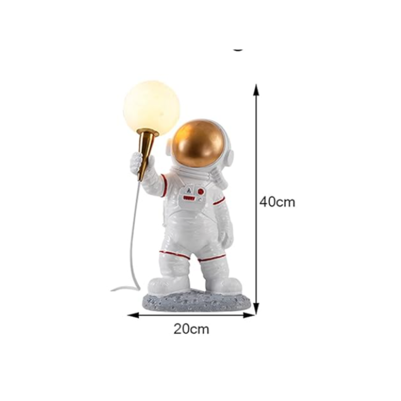 Cosmic Glow: Astronaut LED Table Lamp-8002-A/B