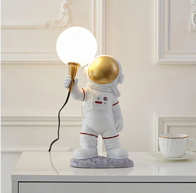 Cosmic Glow: Astronaut LED Table Lamp-8002-A/B