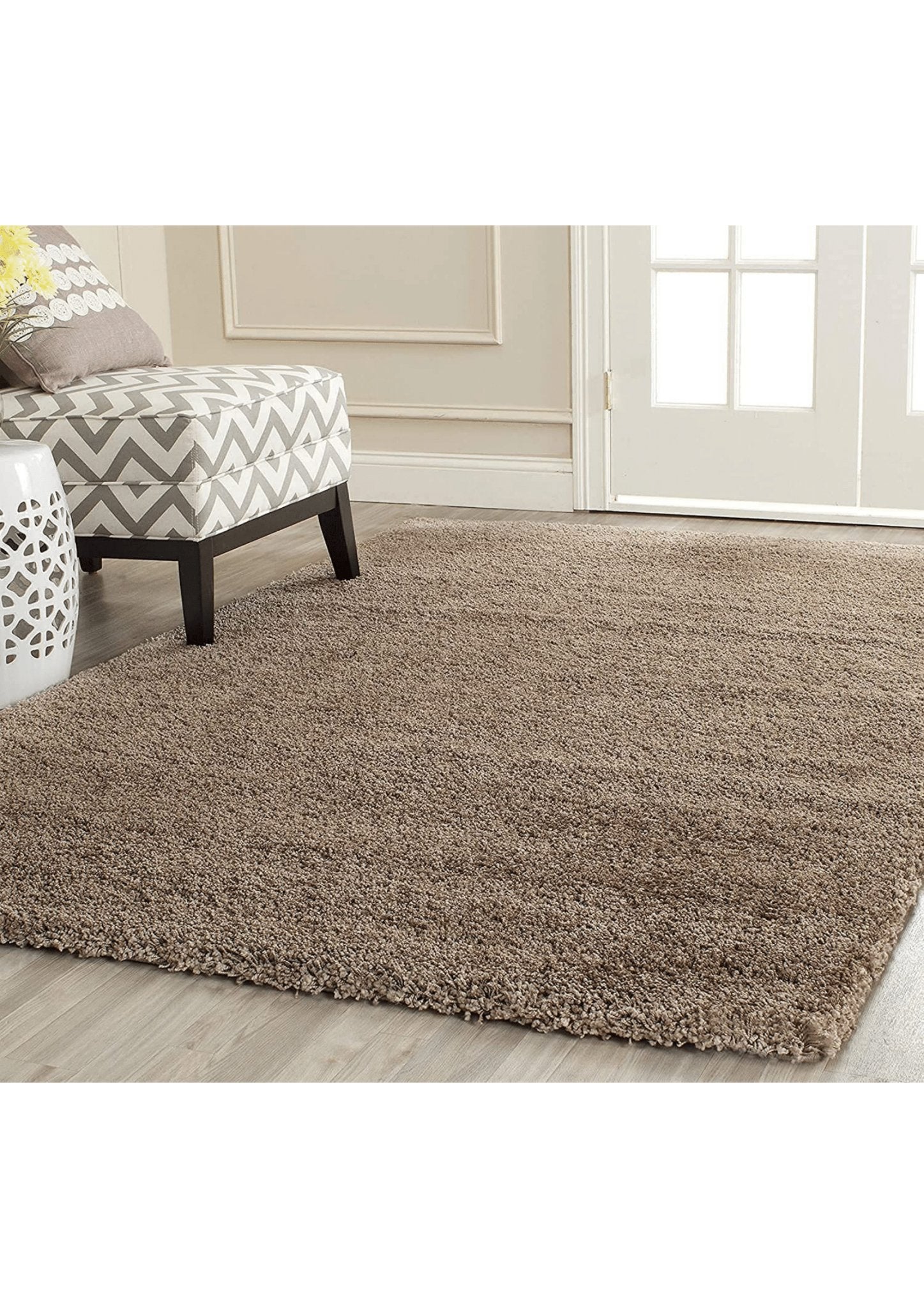 Bliss Beige Shaggy Rug - Nestern