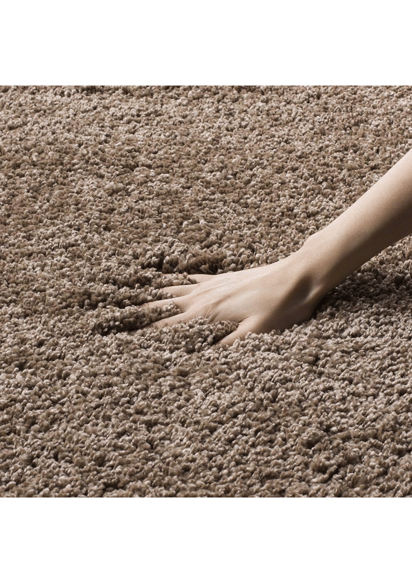 Bliss Beige Shaggy Rug - Nestern