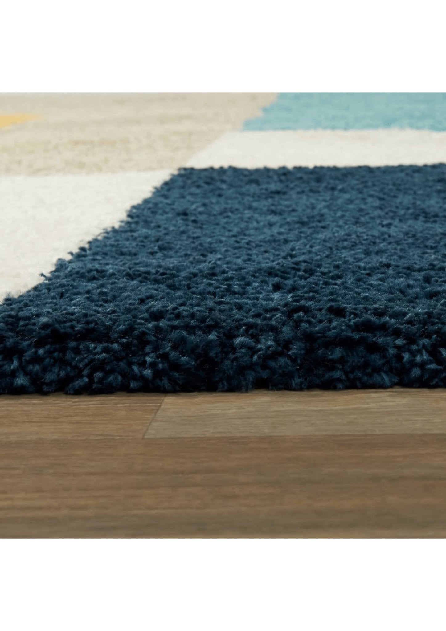 Block Color Geometric Rug - Nestern