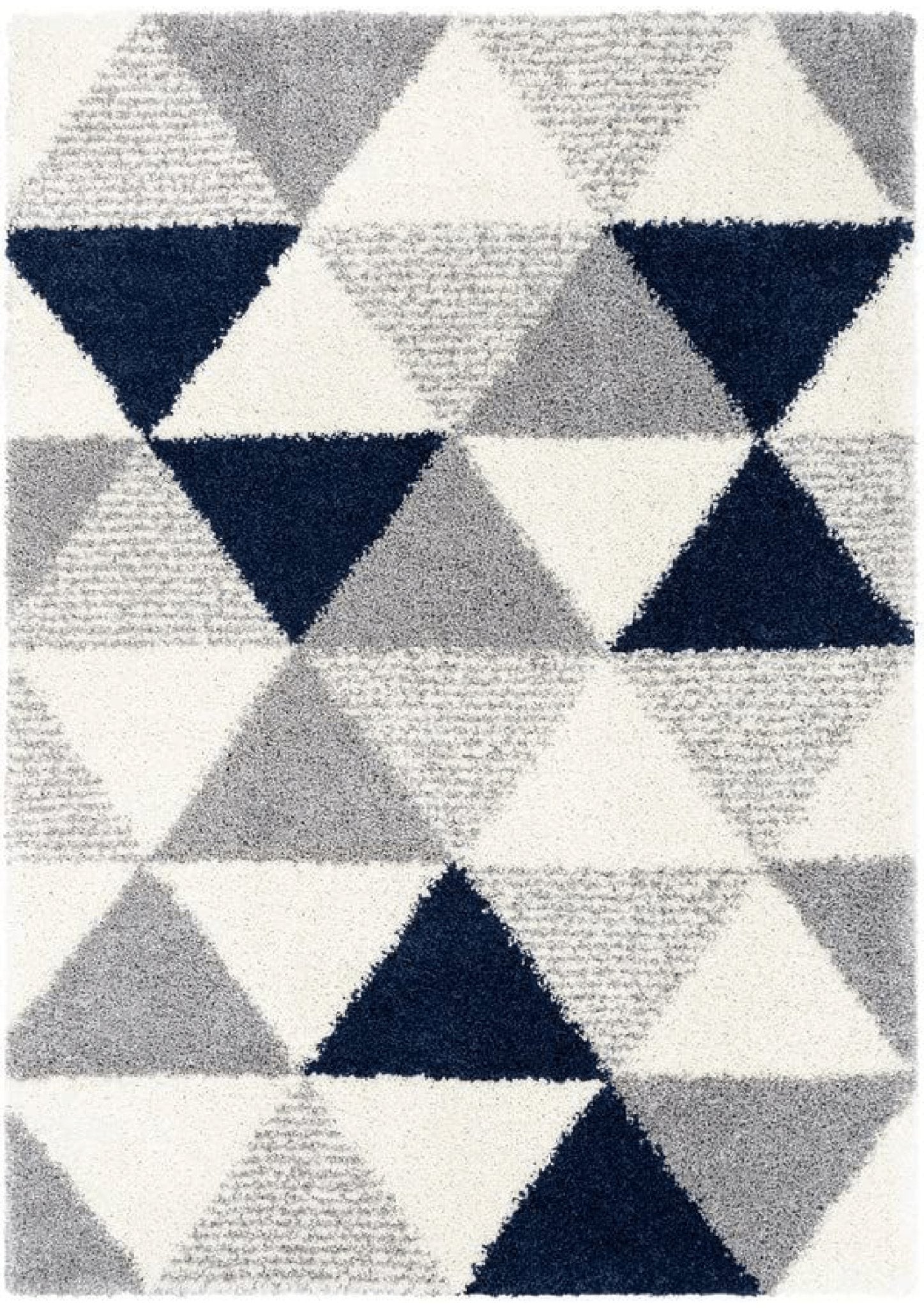 Blue Harmony Geometric Rug - Nestern