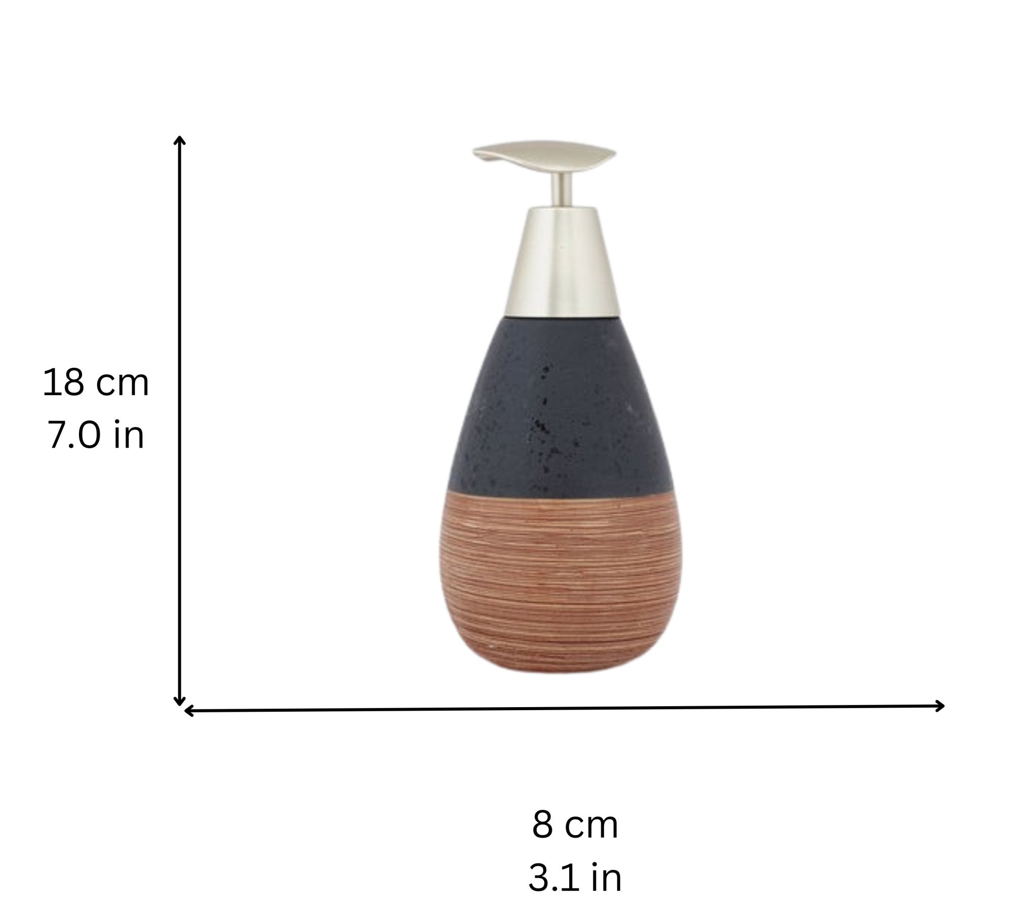 Ceramic Push Handle Soap Dispenser - Nestern