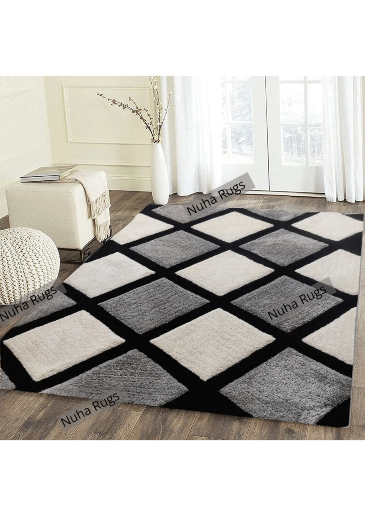 Chic Diamond Pattern Area Rug - Nestern