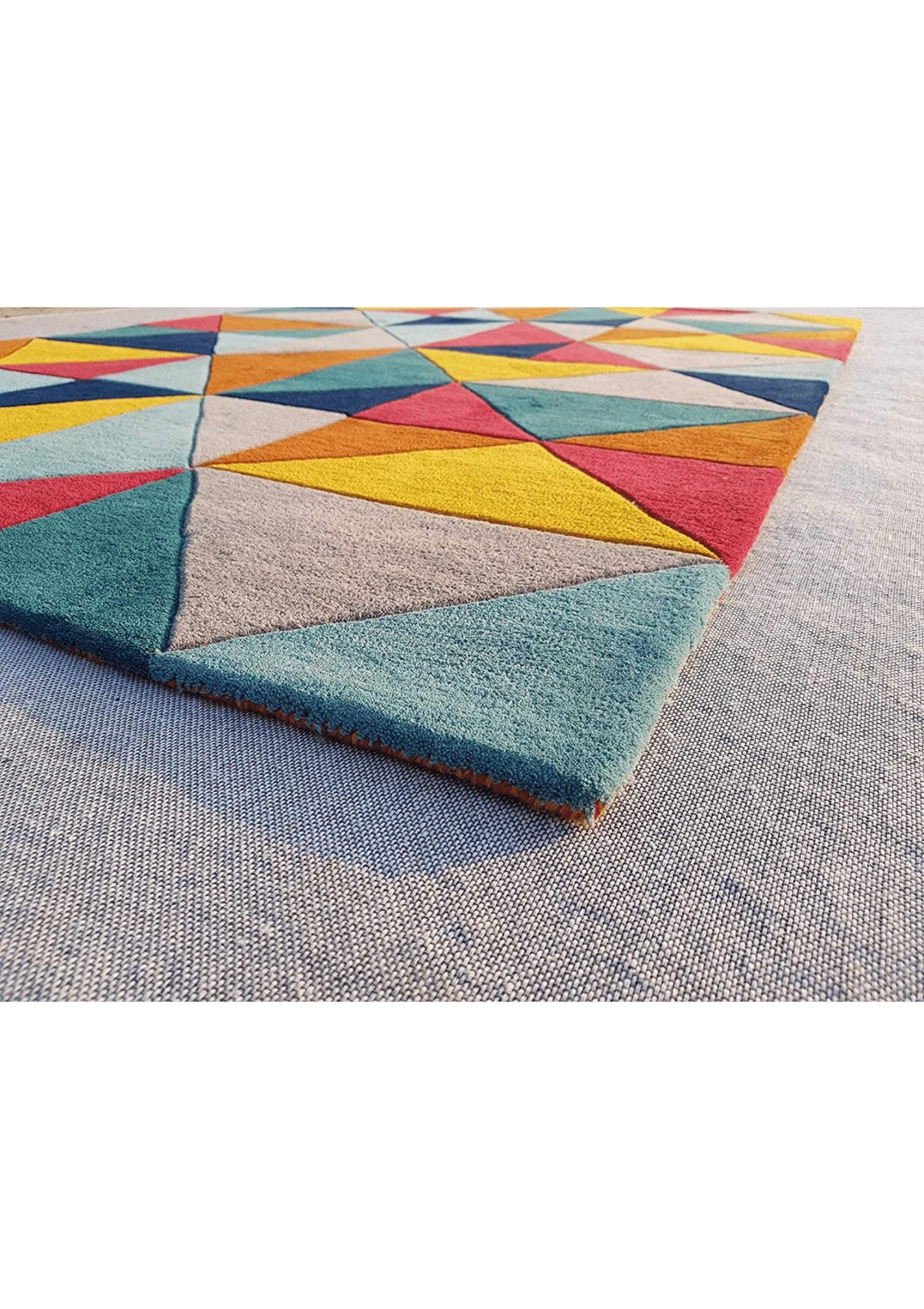 Chromatic Fusion Geometric Rug - Nestern