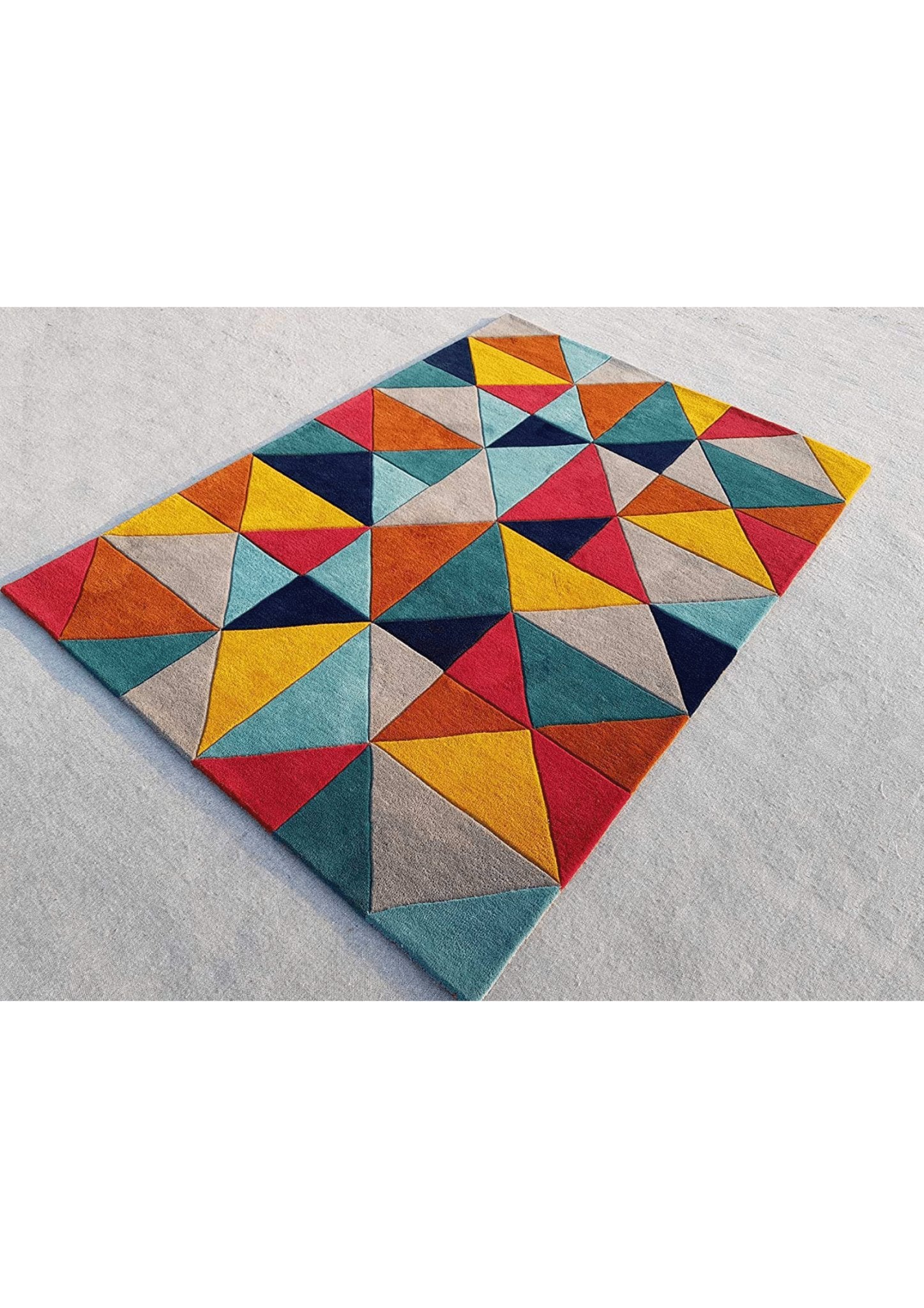 Chromatic Fusion Geometric Rug - Nestern
