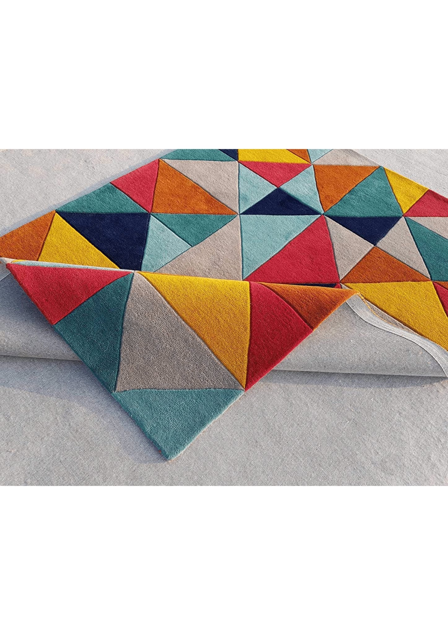 Chromatic Fusion Geometric Rug - Nestern
