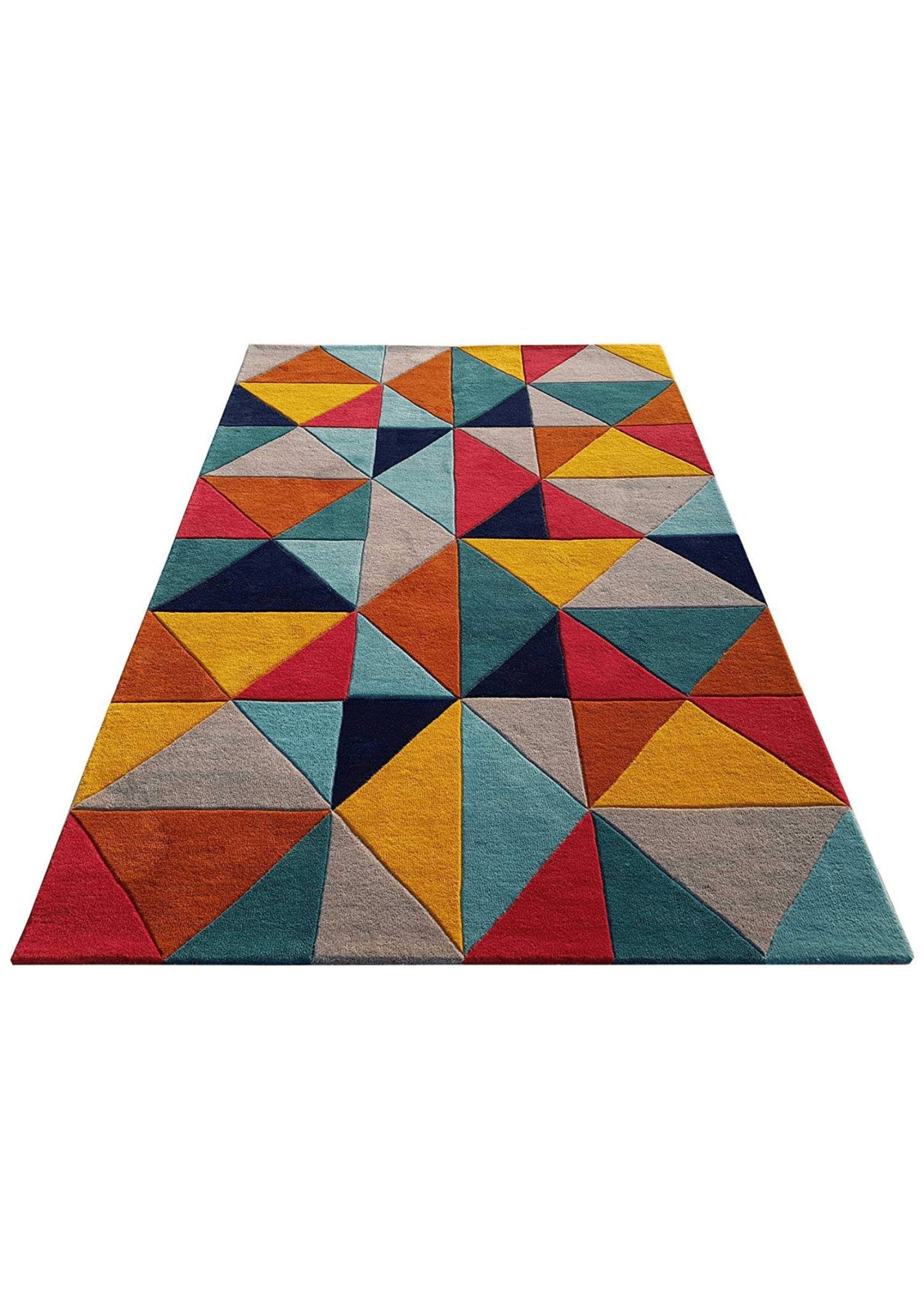 Chromatic Fusion Geometric Rug - Nestern