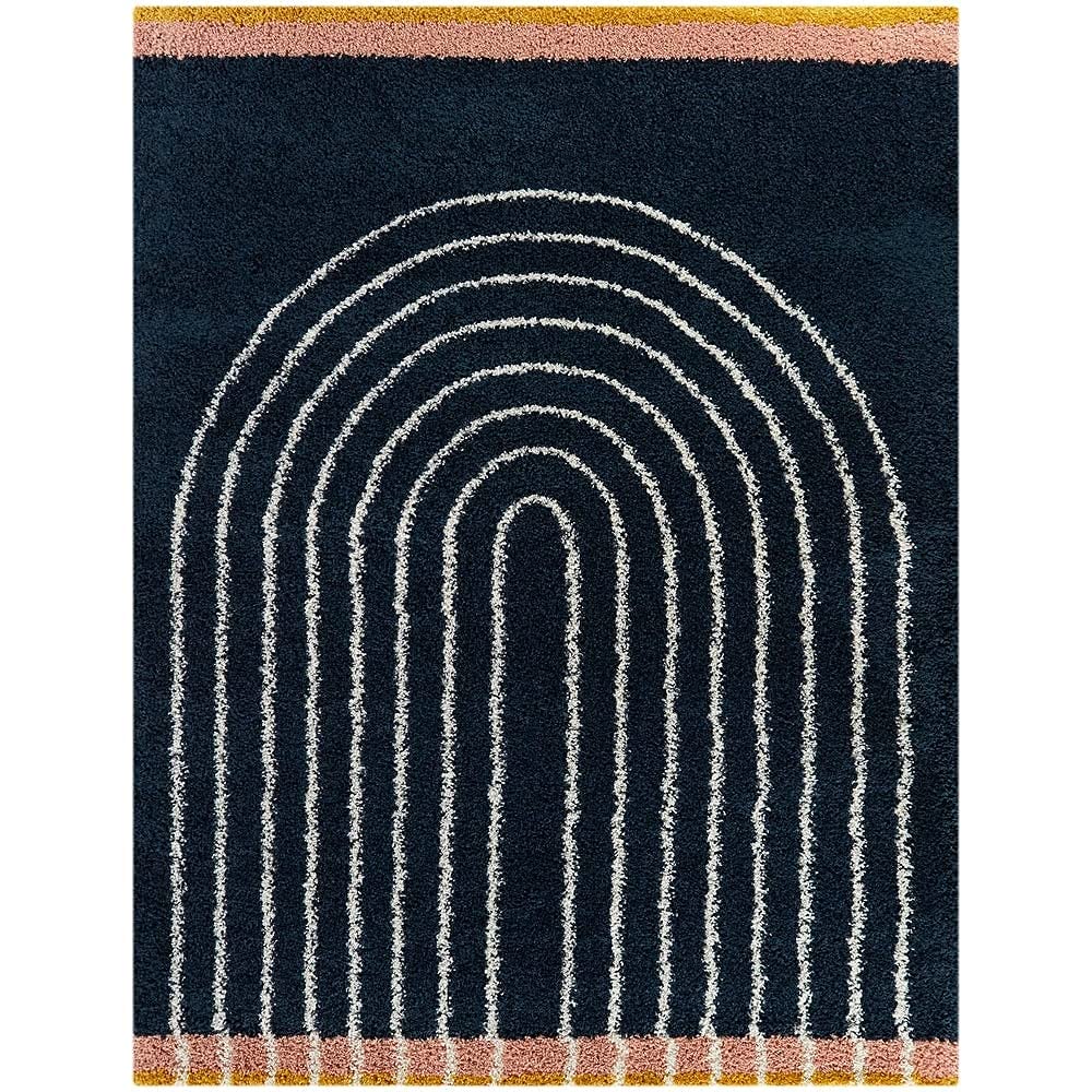 Curved Line Area Rug - Nestern
