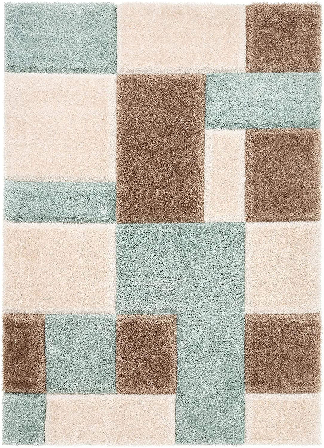 Earthy Elegance Checkered Rug - Nestern