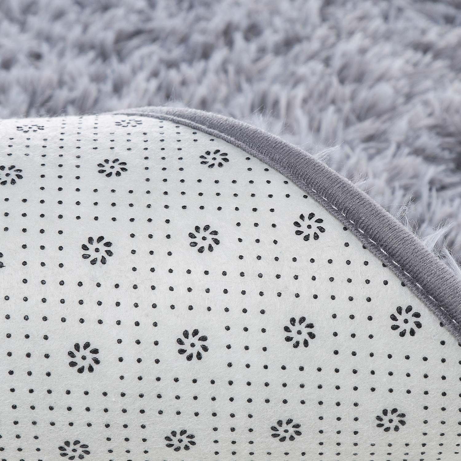 Fluffy Grey Rug - Nestern