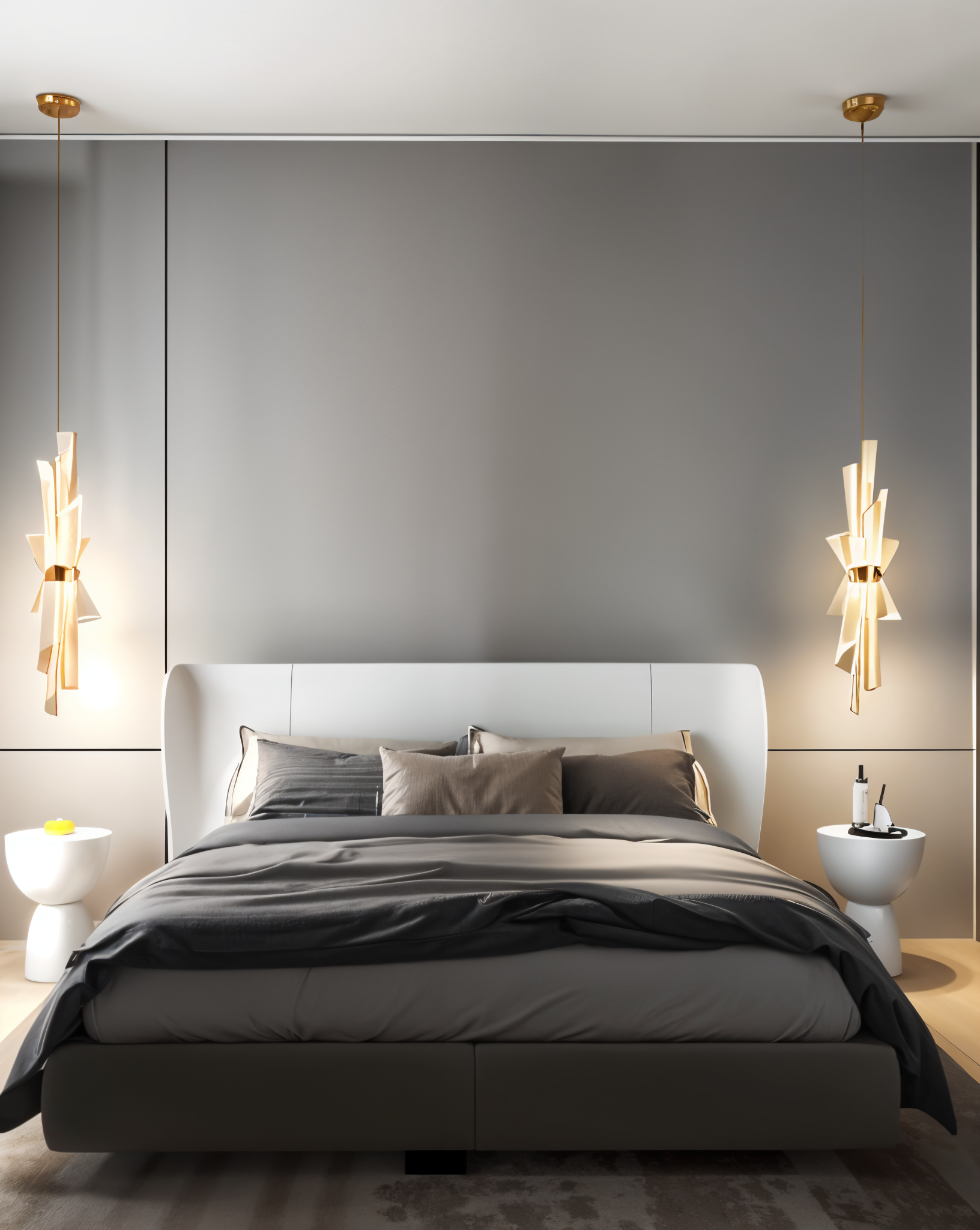 Modern Spiral Pendant Light – Elegant Decorative Lighting for Bedrooms and Living Spaces