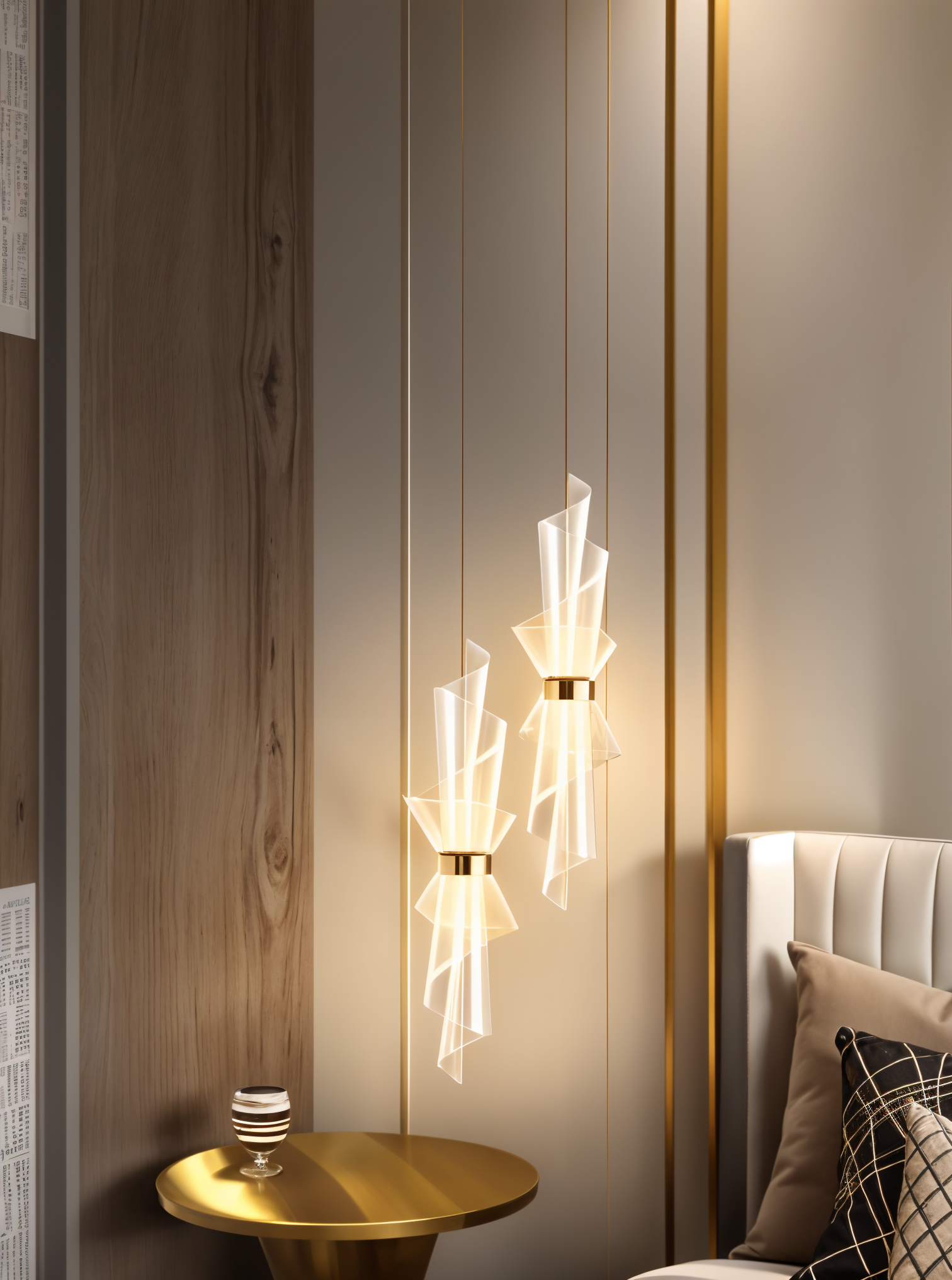 Modern Spiral Pendant Light – Elegant Decorative Lighting for Bedrooms and Living Spaces