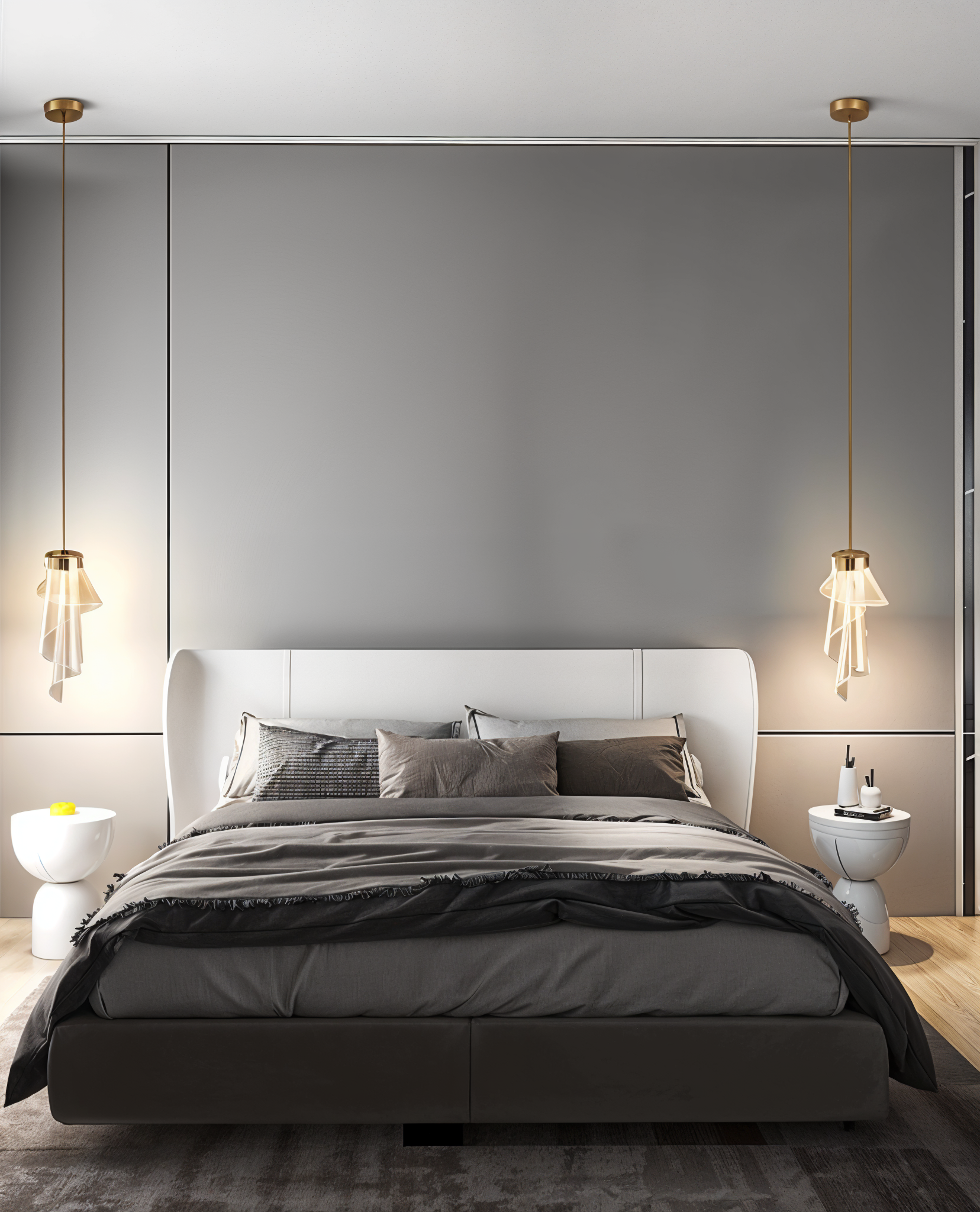 Modern Spiral Pendant Light – Elegant Decorative Lighting for Bedrooms and Living Spaces