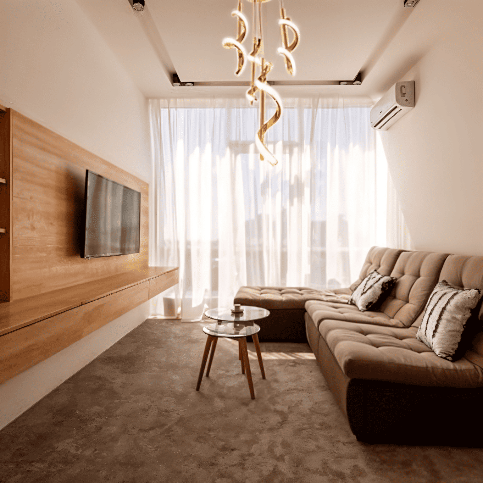 Elegant Spiral LED Pendant Light – Modern Rose Gold Chandelier