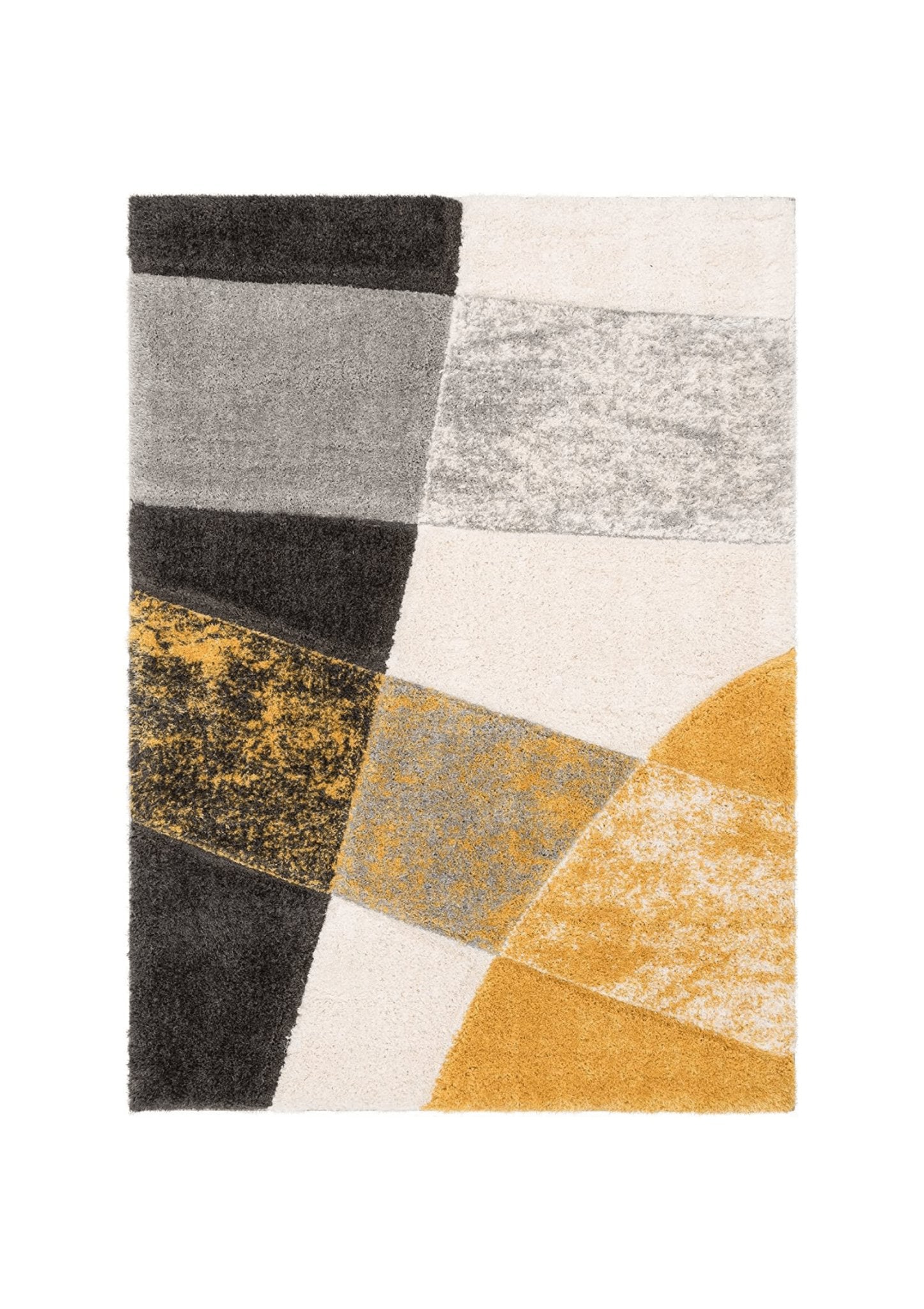 Golden Glow Abstract Area Rug - Nestern