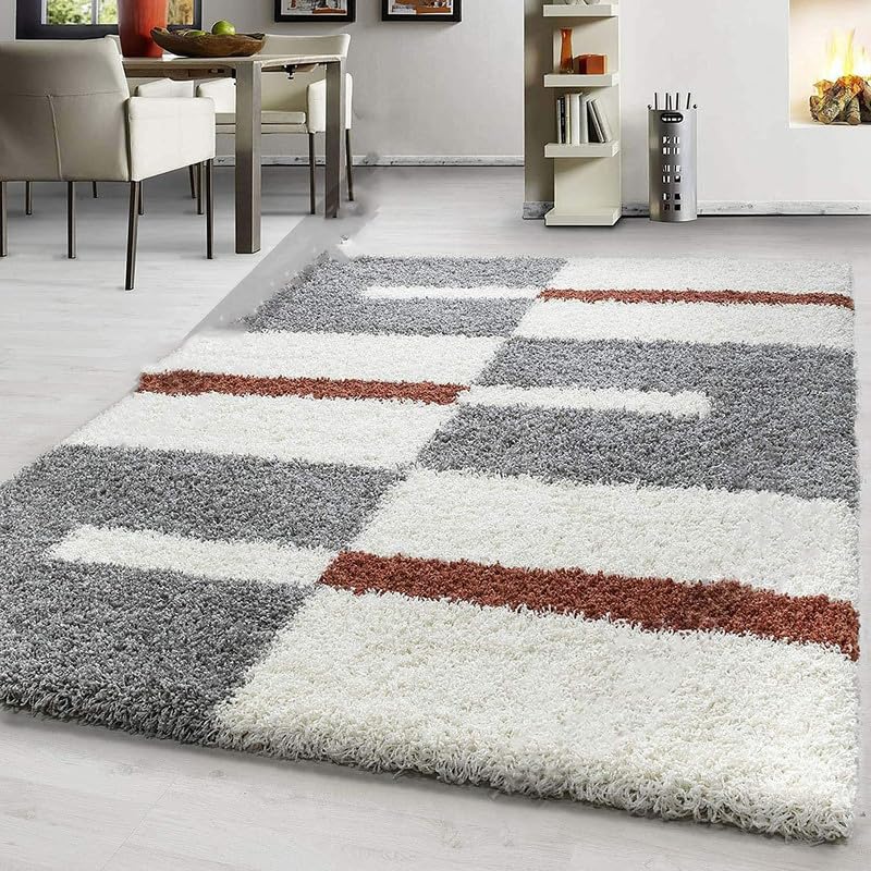 Gray Elegance Geometric Rug - Nestern