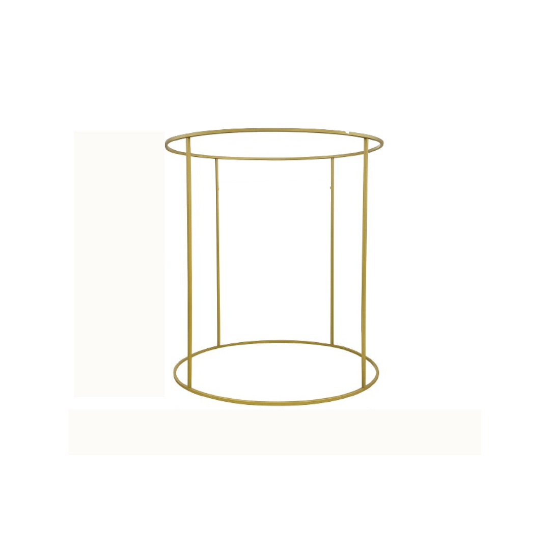 Elegant Circular Gold Pooja Stand for Home Decor