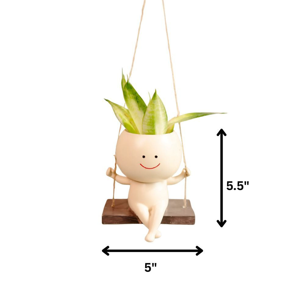 The Happy Hang Planter - Cute Hanging Pot For Indoor Plants