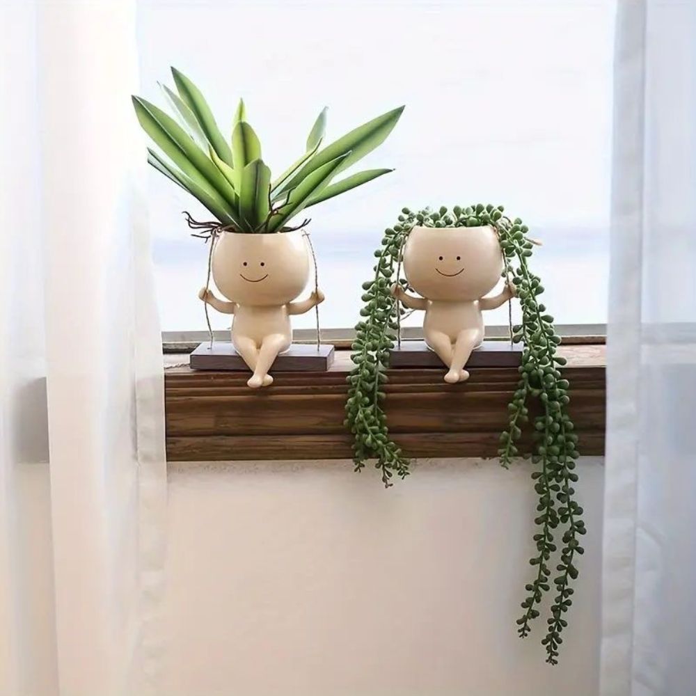 The Happy Hang Planter - Cute Hanging Pot For Indoor Plants