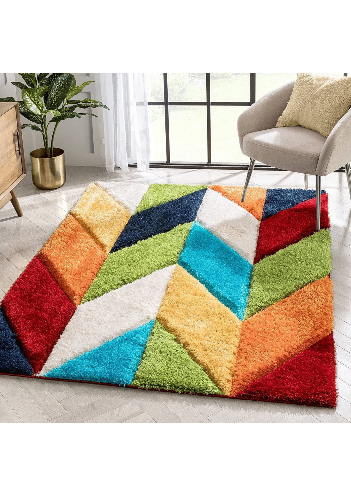 Kaleidoscope Harmony Geometric Rug - Nestern