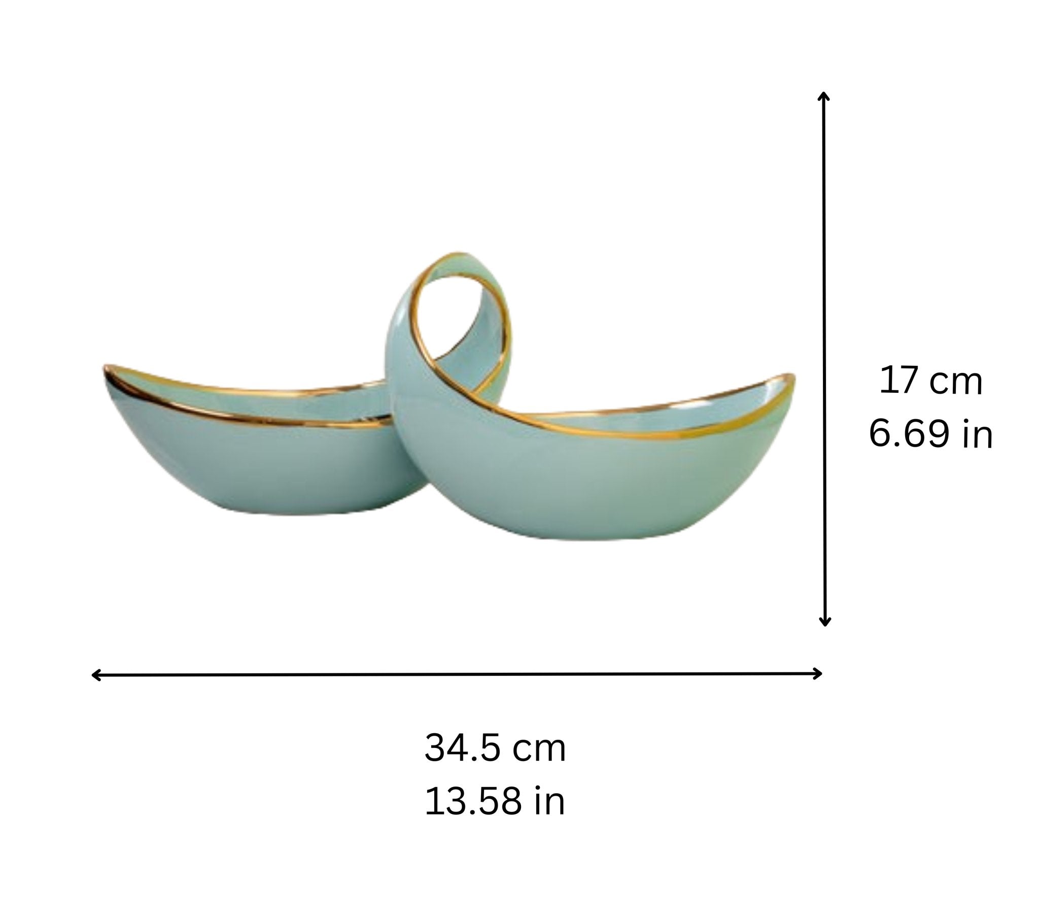 Kitchen Decor Multipurpose Serving Tray with Dual Section - Nestern