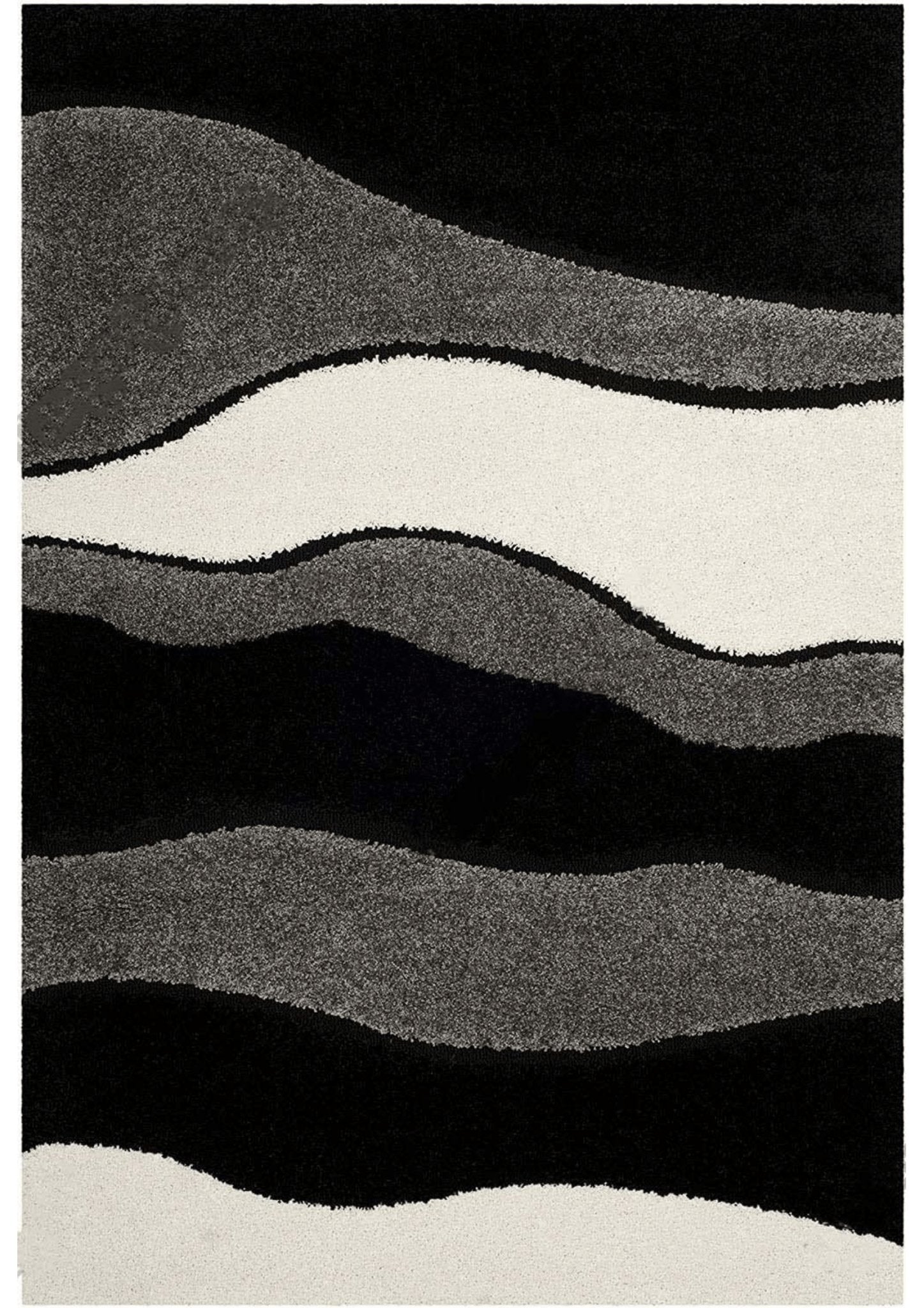 Monochrome Chic Geometric Rug - Nestern