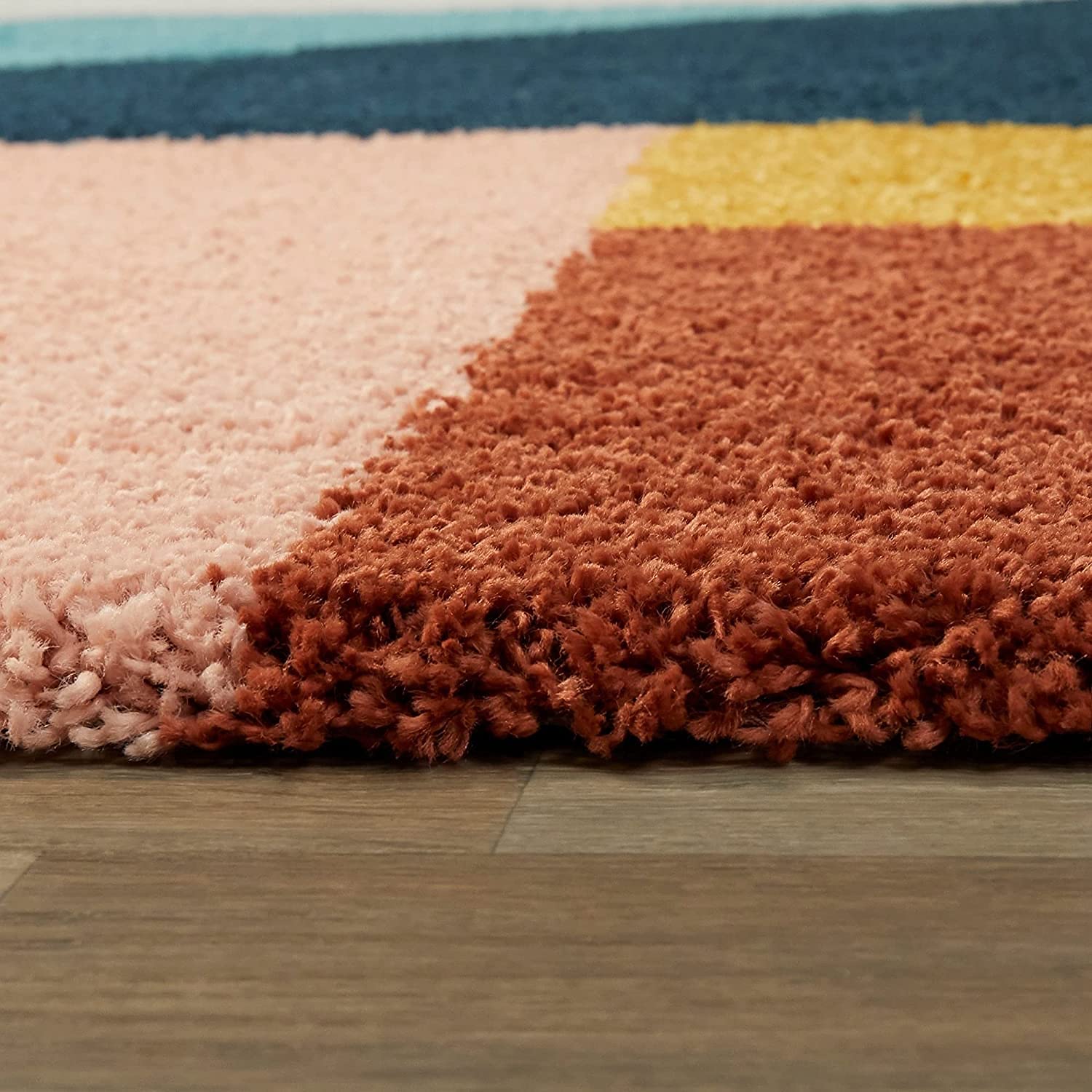 Multicolor Modern Geometric Rug - Nestern