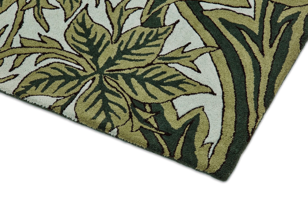 Nature-Inspired Floral Area Rug - Switzerland Wool Collections - Custom Sizes - Nestern