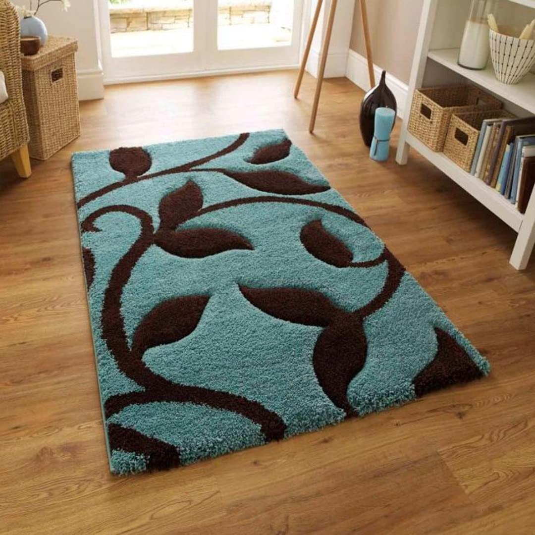 Nature’s Serenity Leaf Pattern Rug - Nestern