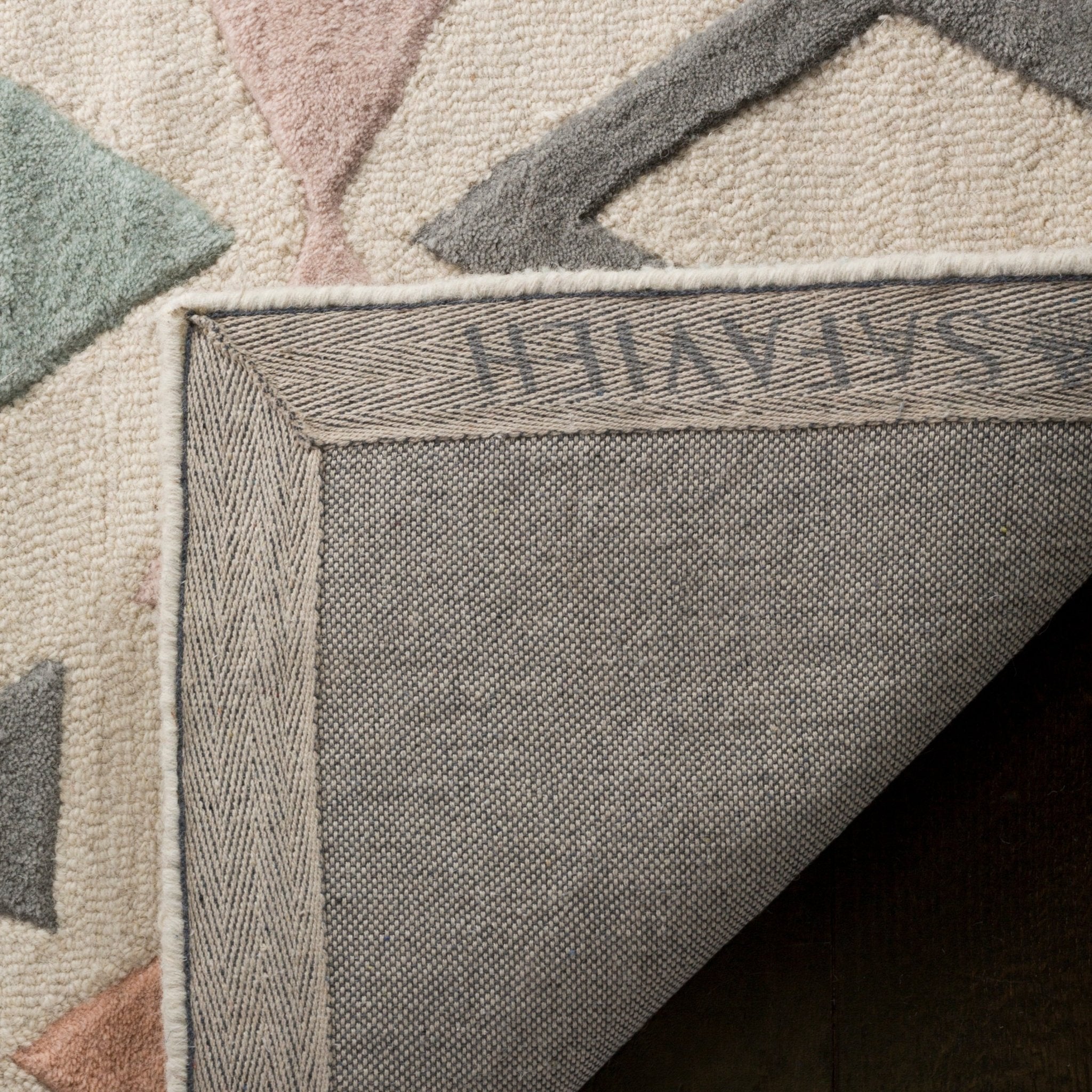 Pastel Geometric Elegance Plush Area Rug - Nestern