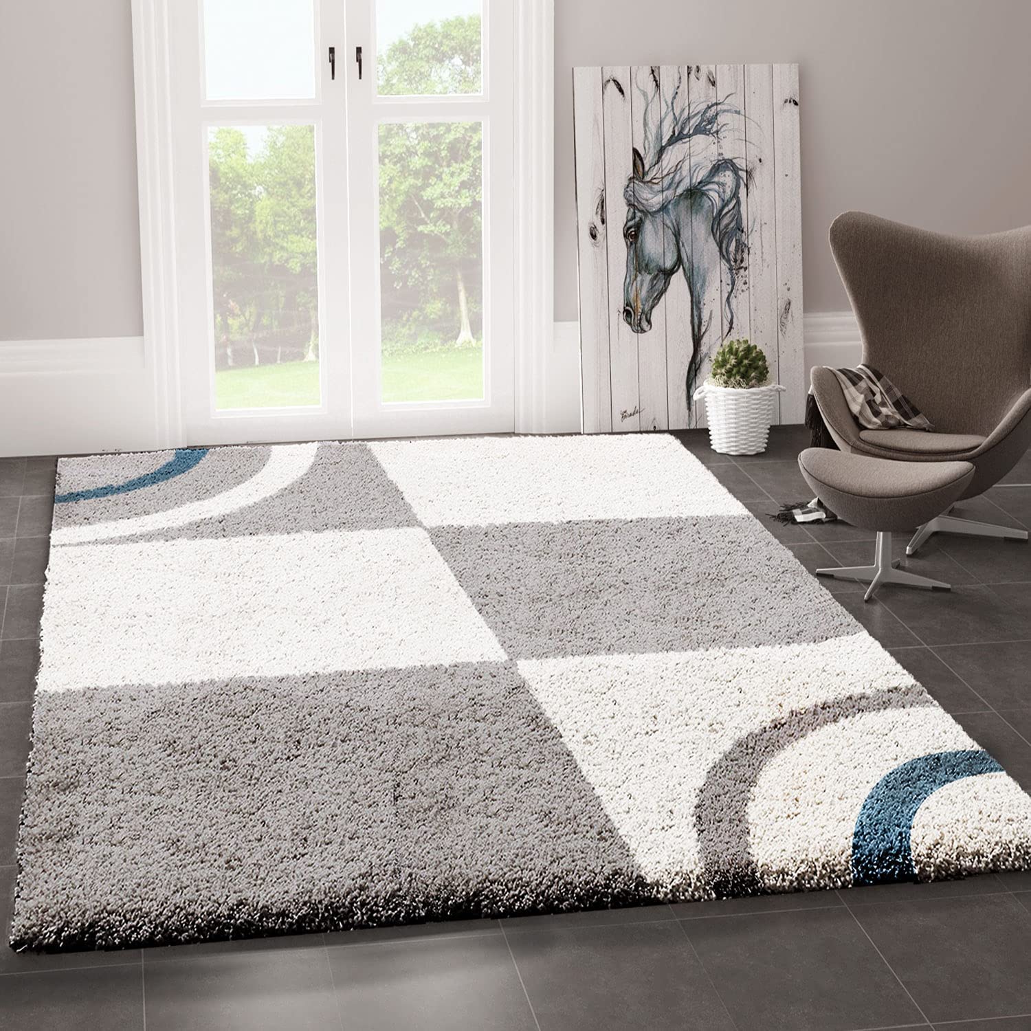 Pattern Plush Area Rug - Nestern