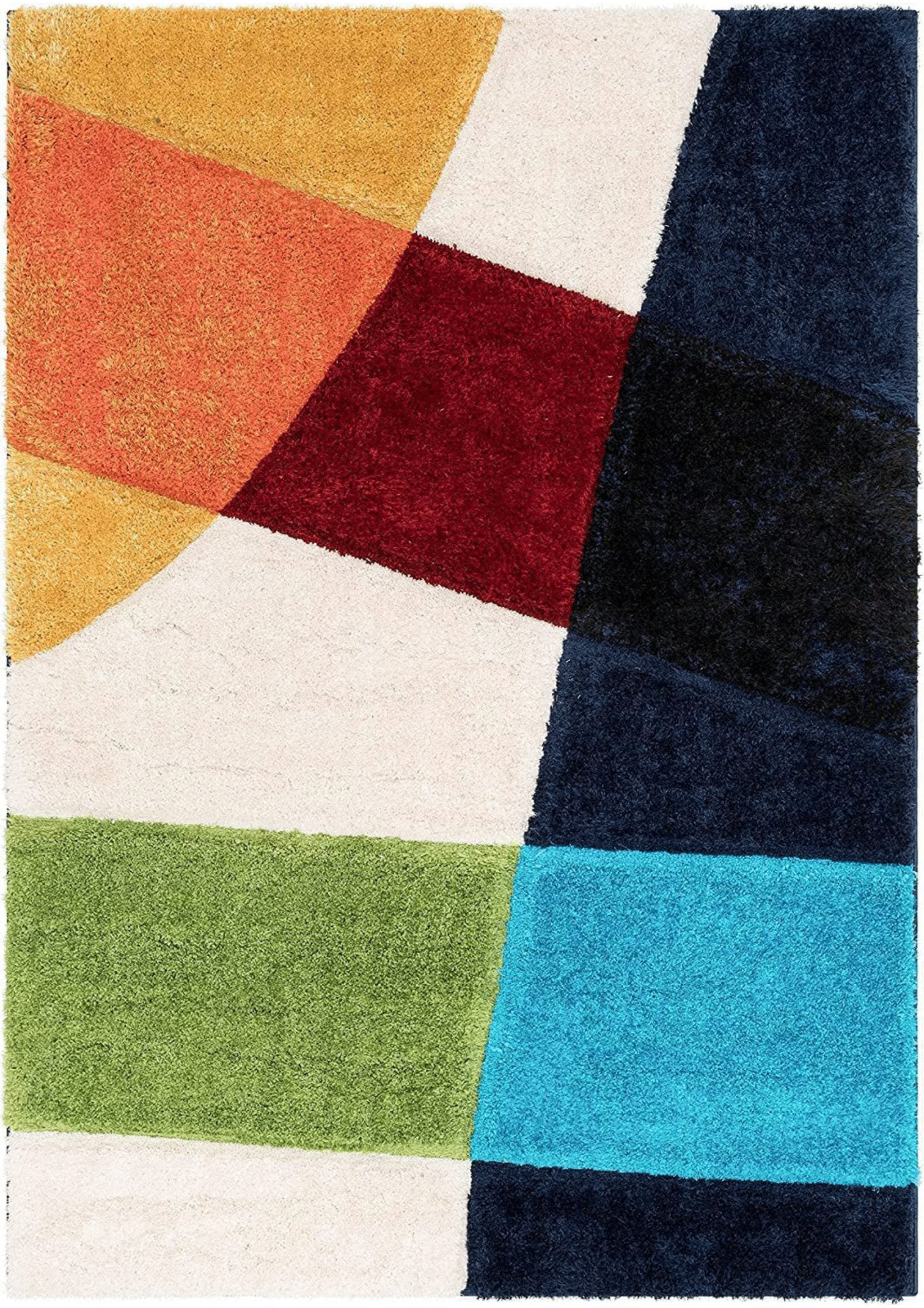 Patterned Vibrant Geometric Area Rug - Nestern