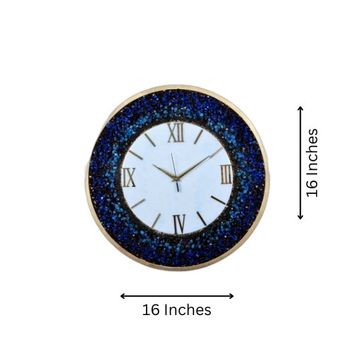 Premium Blue Agate Wall Clock – Stunning Design for Luxurious Home Décor - Nestern