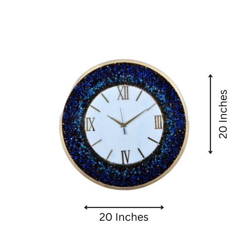 Premium Blue Agate Wall Clock – Stunning Design for Luxurious Home Décor - Nestern