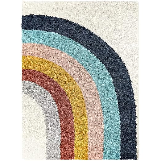 Semi-Circular Colorful Pattern Area Rug - Nestern