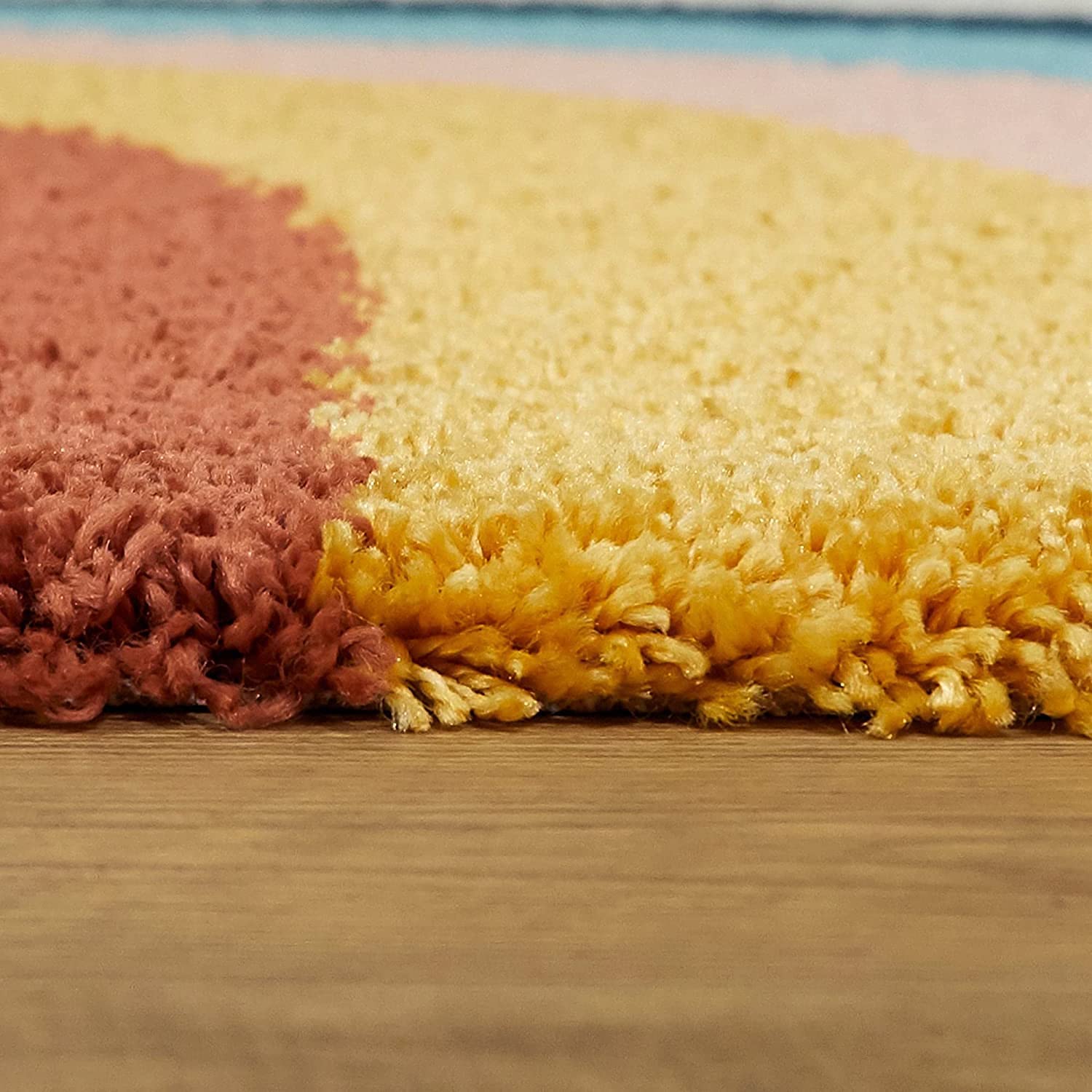 Semi-Circular Colorful Pattern Area Rug - Nestern