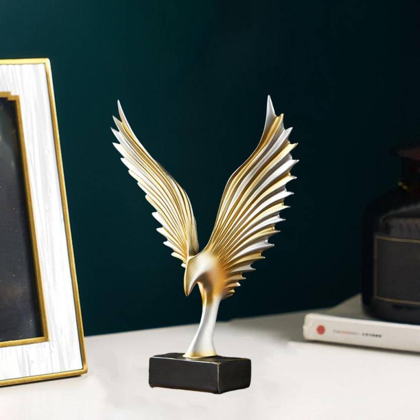 Silver Golden Eagle Spread Wings Table Decor Article - Nestern