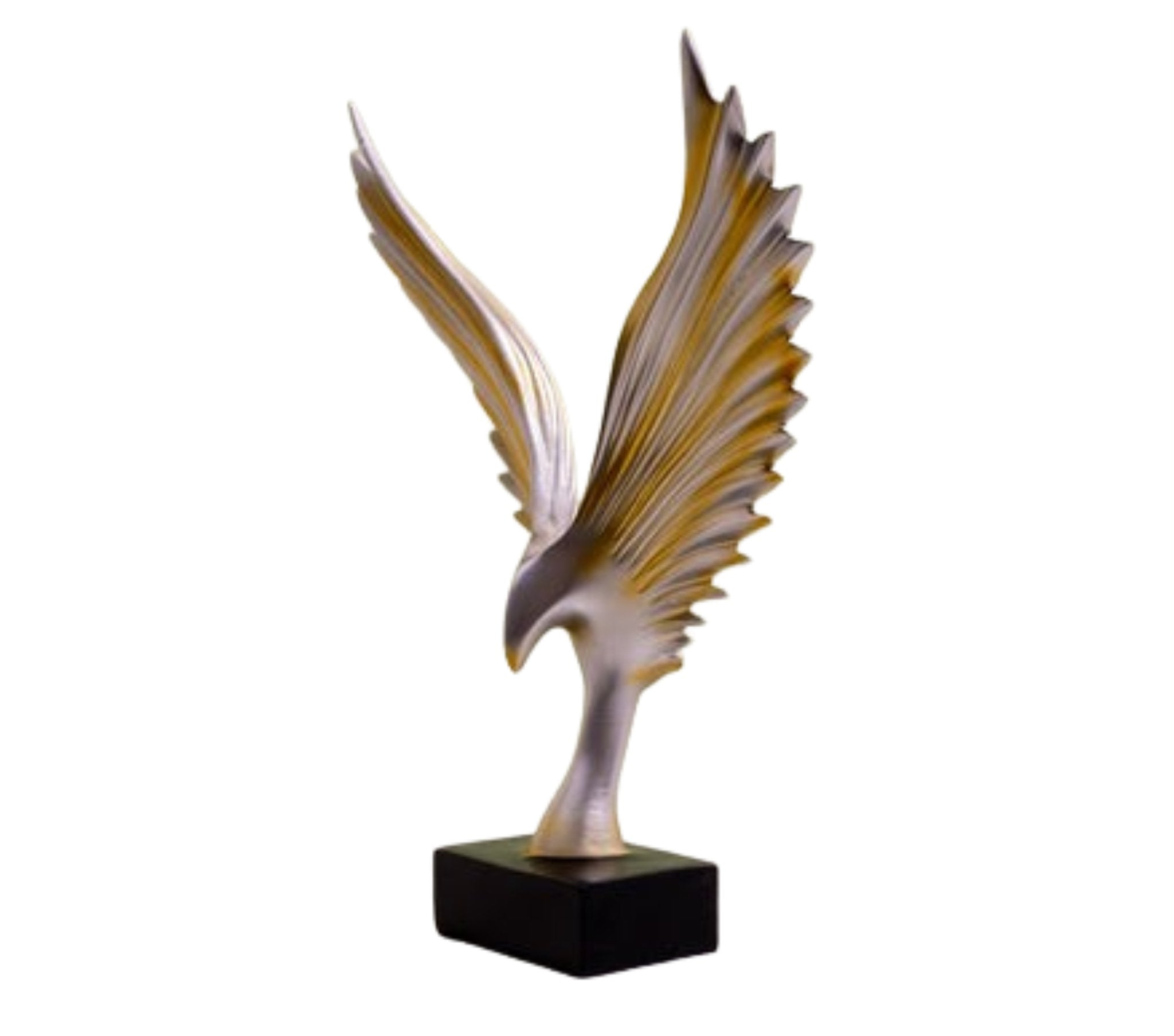 Silver Golden Eagle Spread Wings Table Decor Article - Nestern