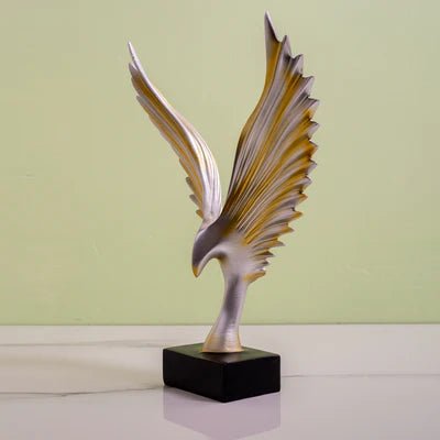 Silver Golden Eagle Spread Wings Table Decor Article - Nestern