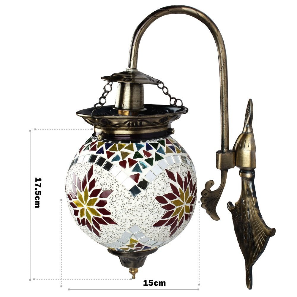 Stained Glass Ornate Wall Lamp - Nestern