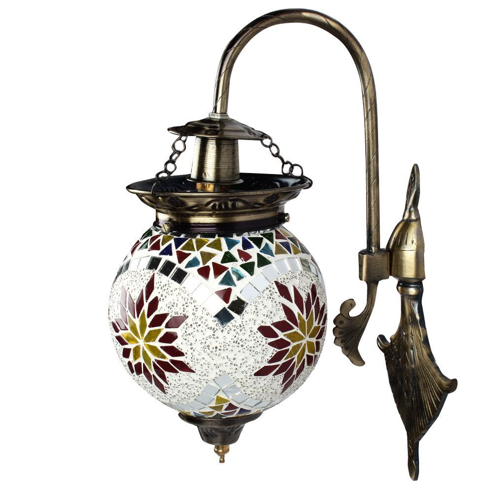 Stained Glass Ornate Wall Lamp - Nestern