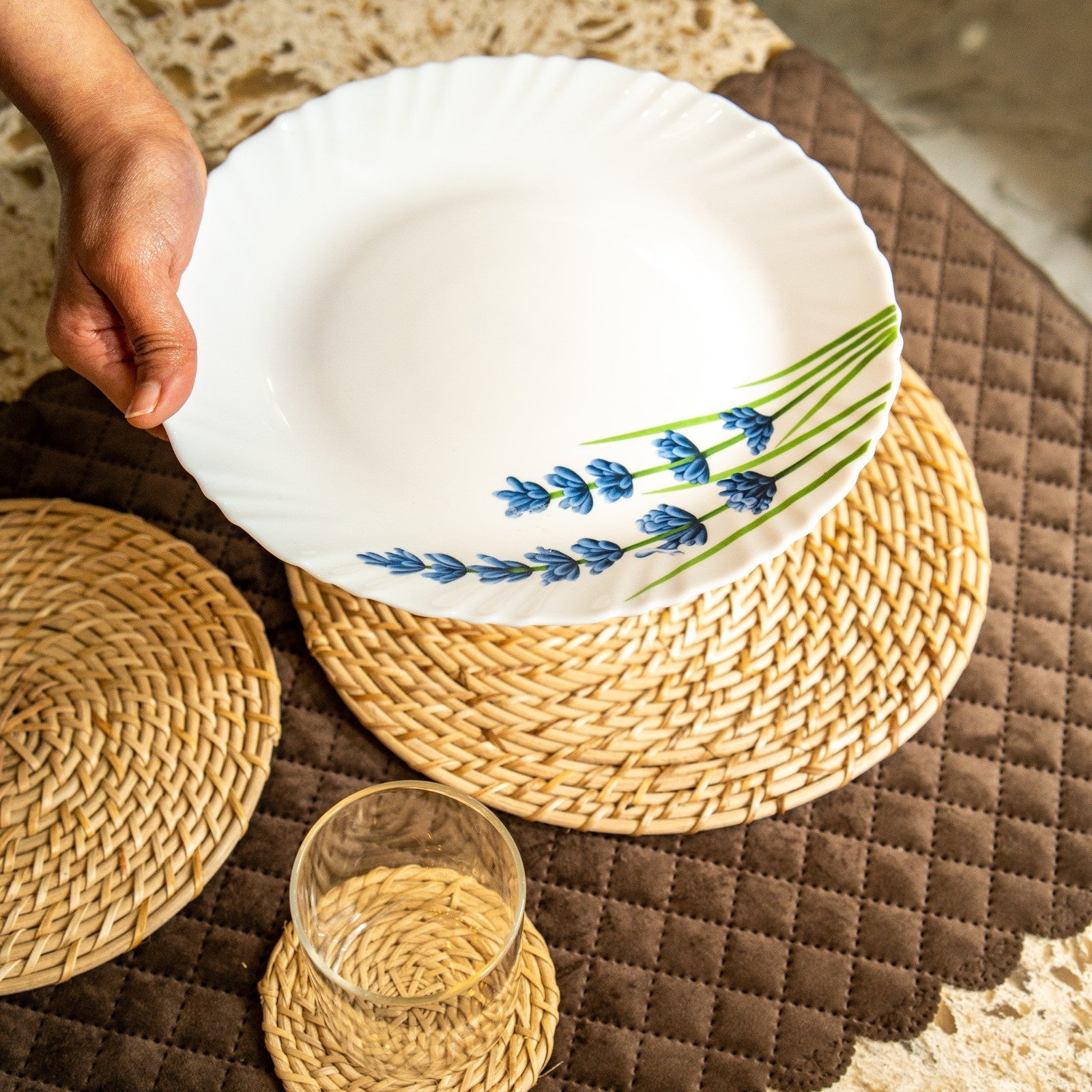 Handwoven Natural Straw Placemats