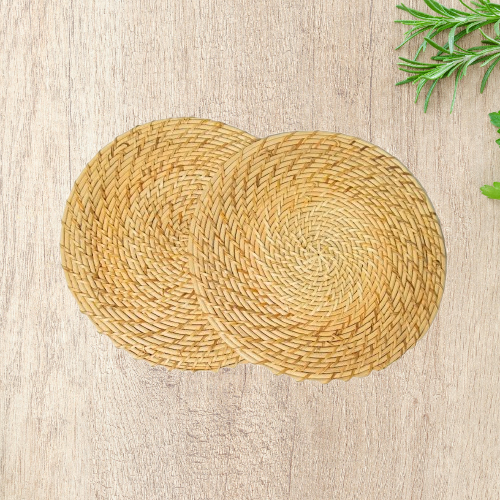 Handwoven Rattan Trivets