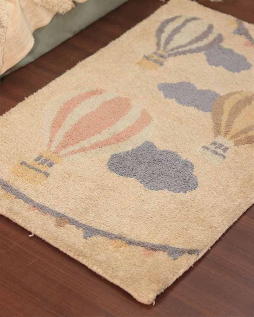 Up, Up, and Away Hot Air Balloon Rug - Nestern