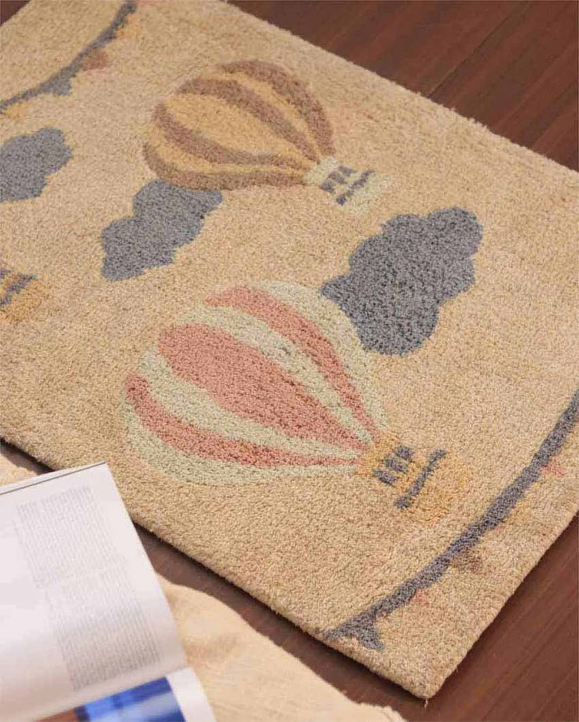 Up, Up, and Away Hot Air Balloon Rug - Nestern