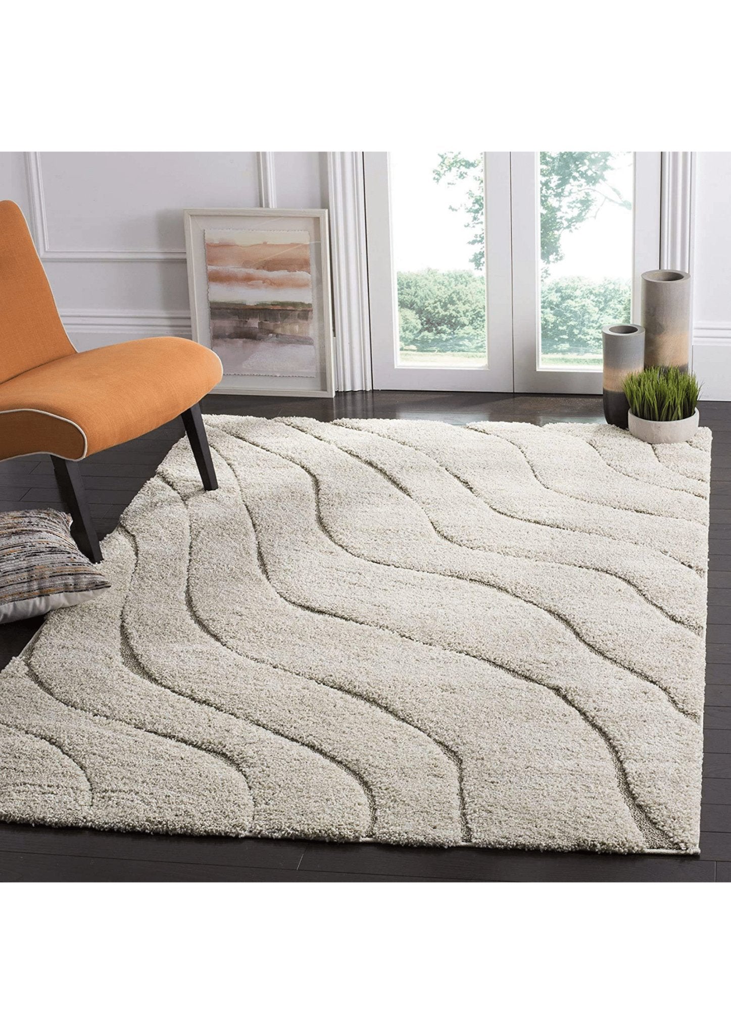 Wavy Elegance Shaggy Rug - Nestern