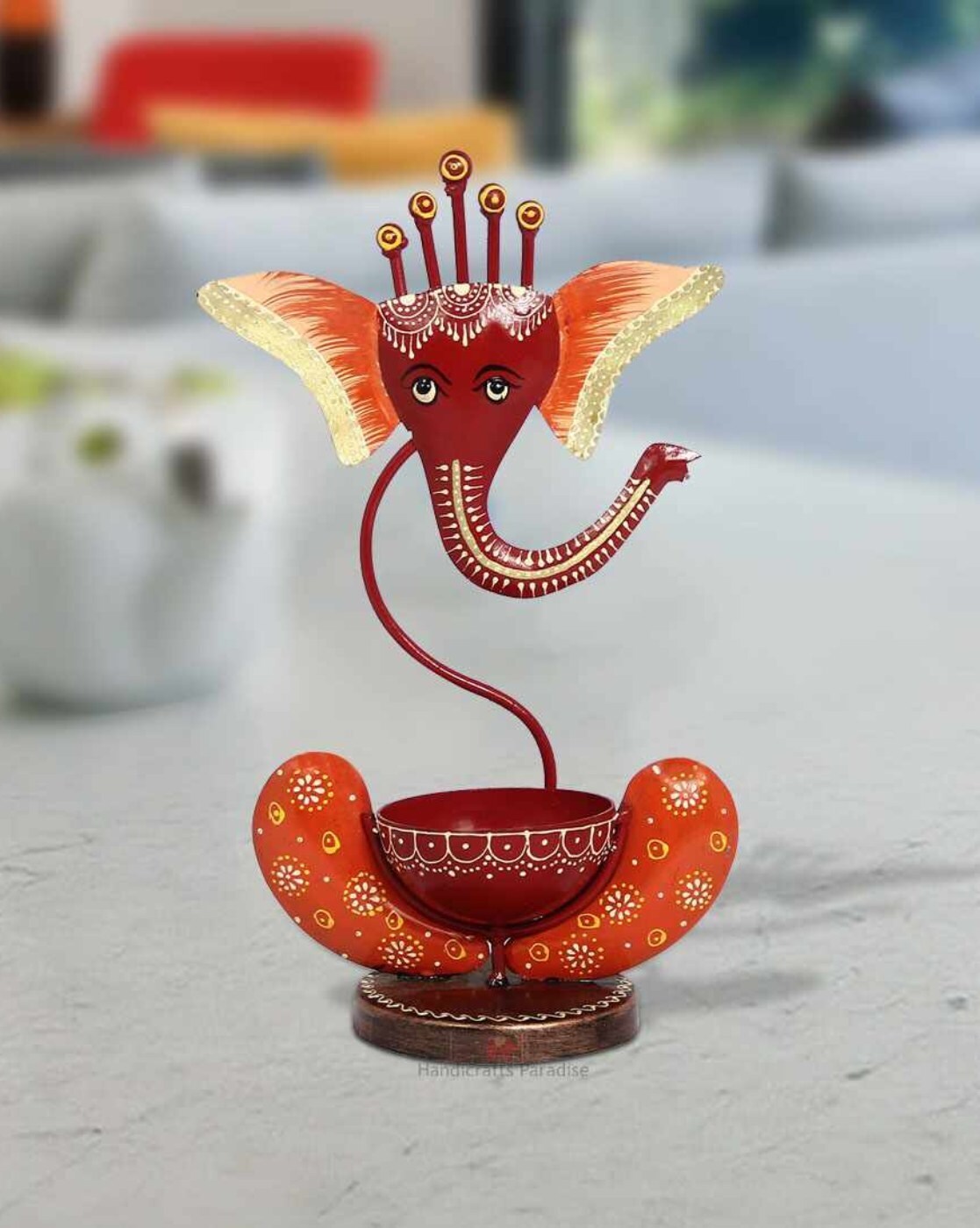 Ganesha-Inspired Decorative Bowl Holder - Nestern