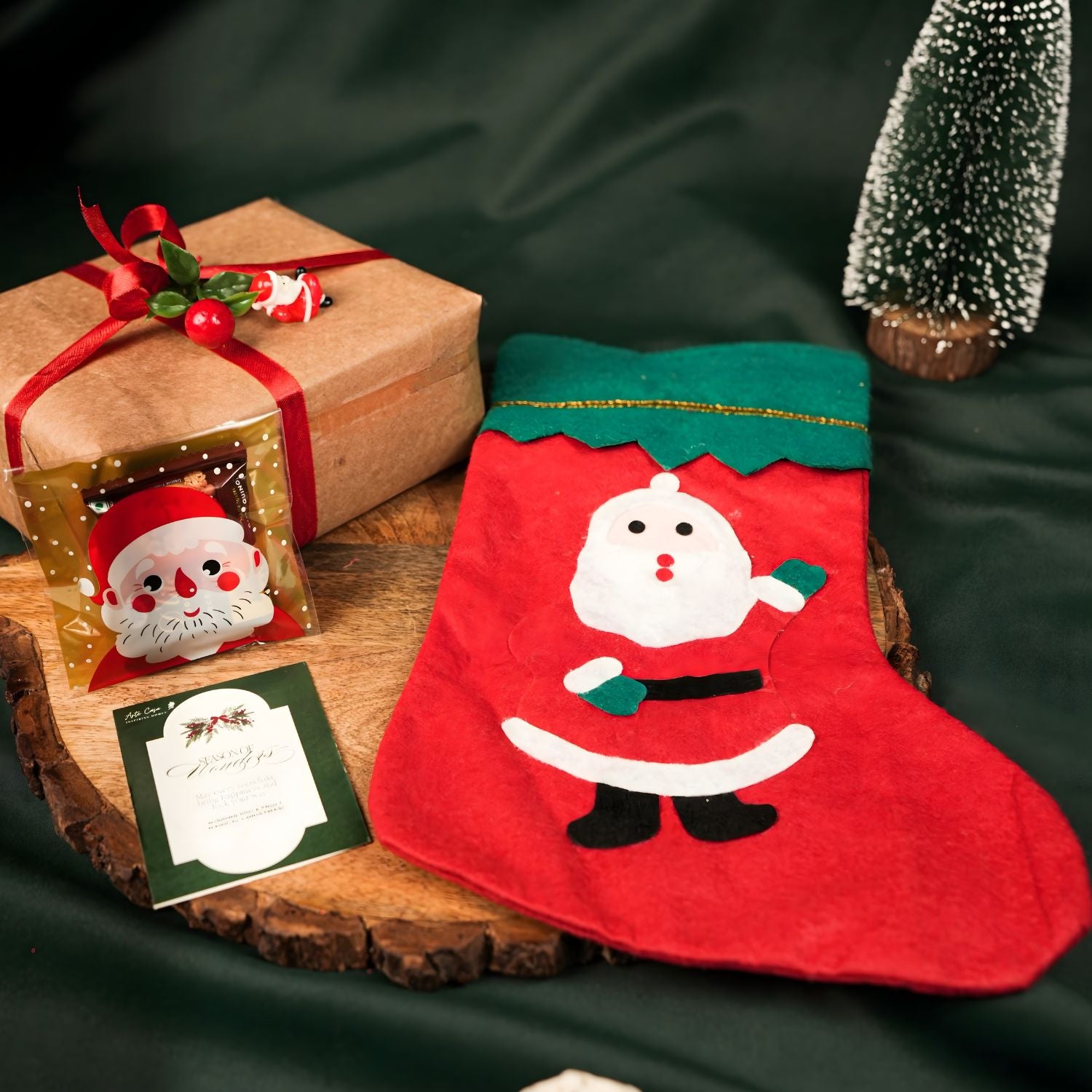 Festive Santa Wish Christmas Socks For Holiday Gifting Fun